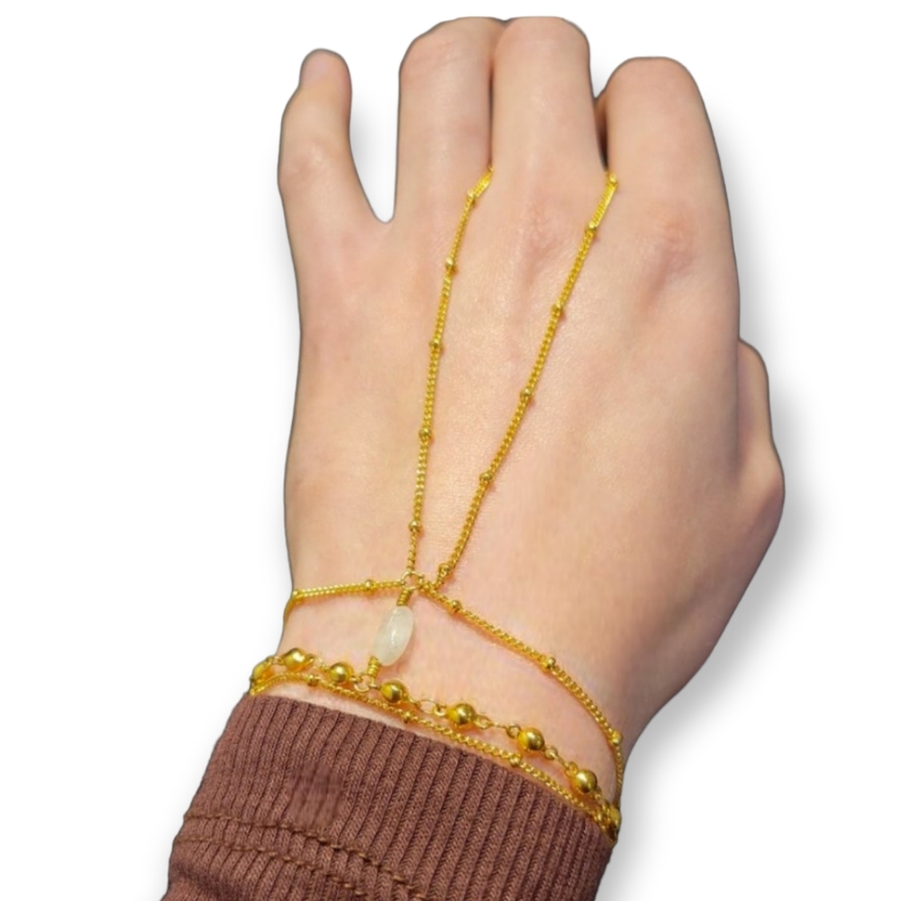 Gold Hand Bracelet